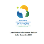 Le Bulletin d’information de l’API  Juillet -Septembre 2022